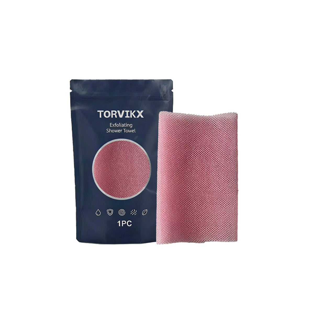Exfoliating Face and Body Scrub Washcloth teemdrop