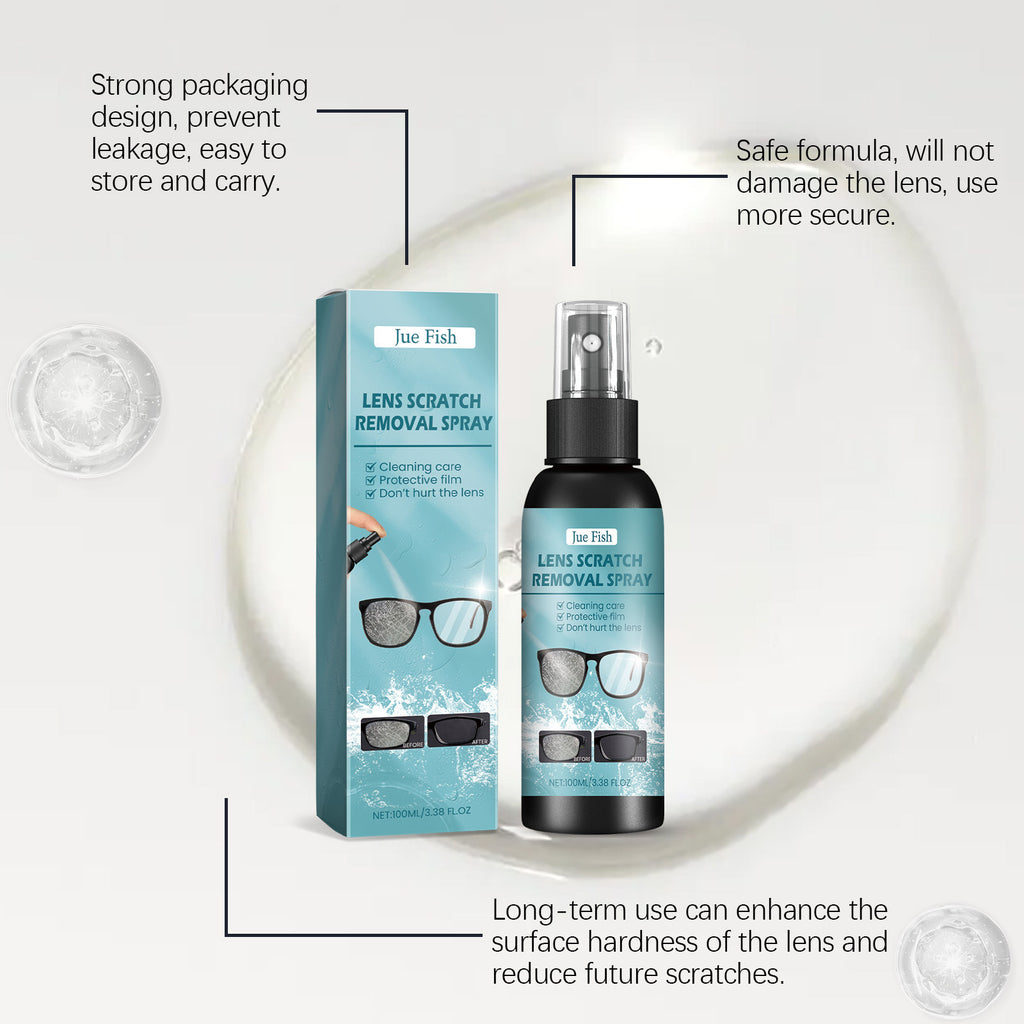 Jue-Fish 100ml Lens Scratch Repair and Defogging Care Agent for Glass Renewal teemdrop