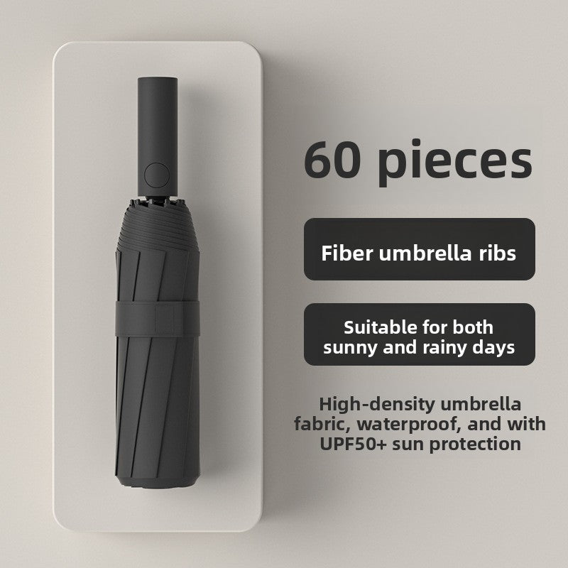 Automatic Folding Umbrella with Sun Rain Protection