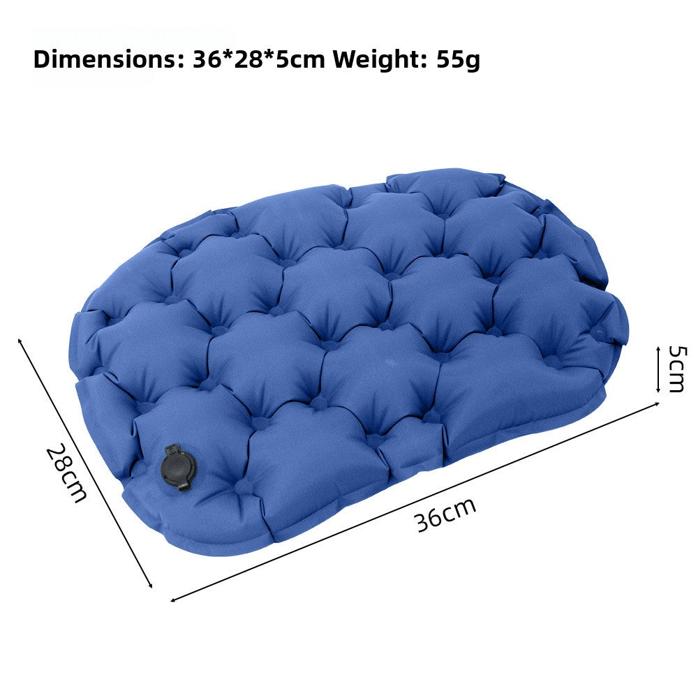 Self-Inflating Cushion Foldable Ergonomic Seat Pad
