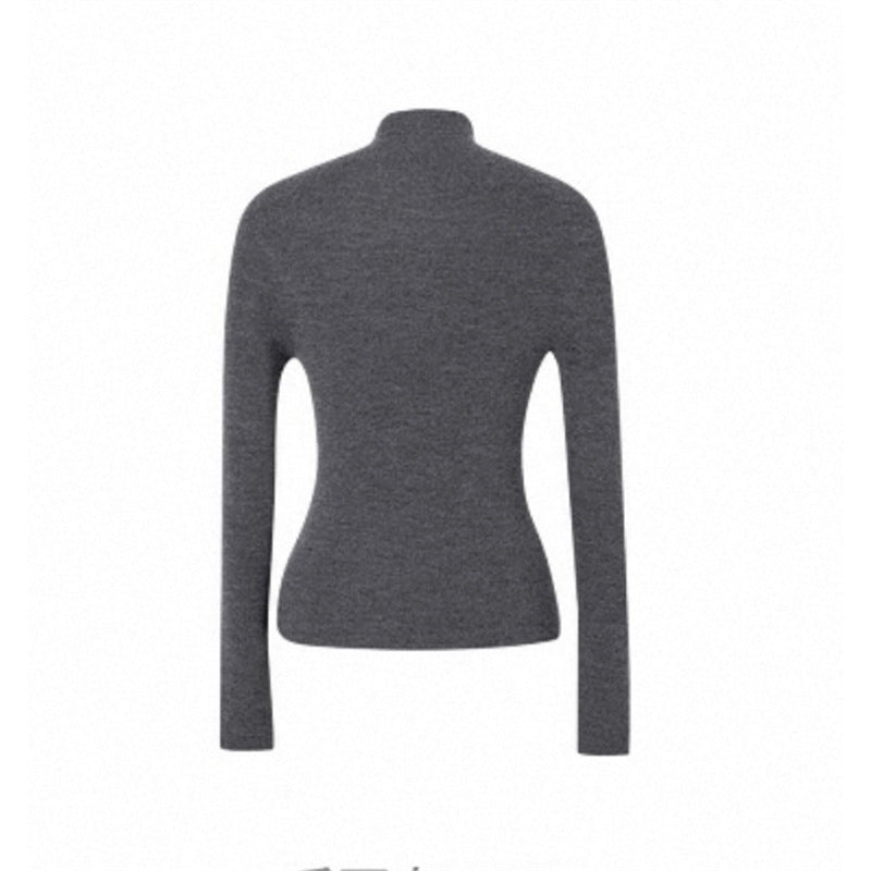 Pure Color Wool Inner Layering Knitwear