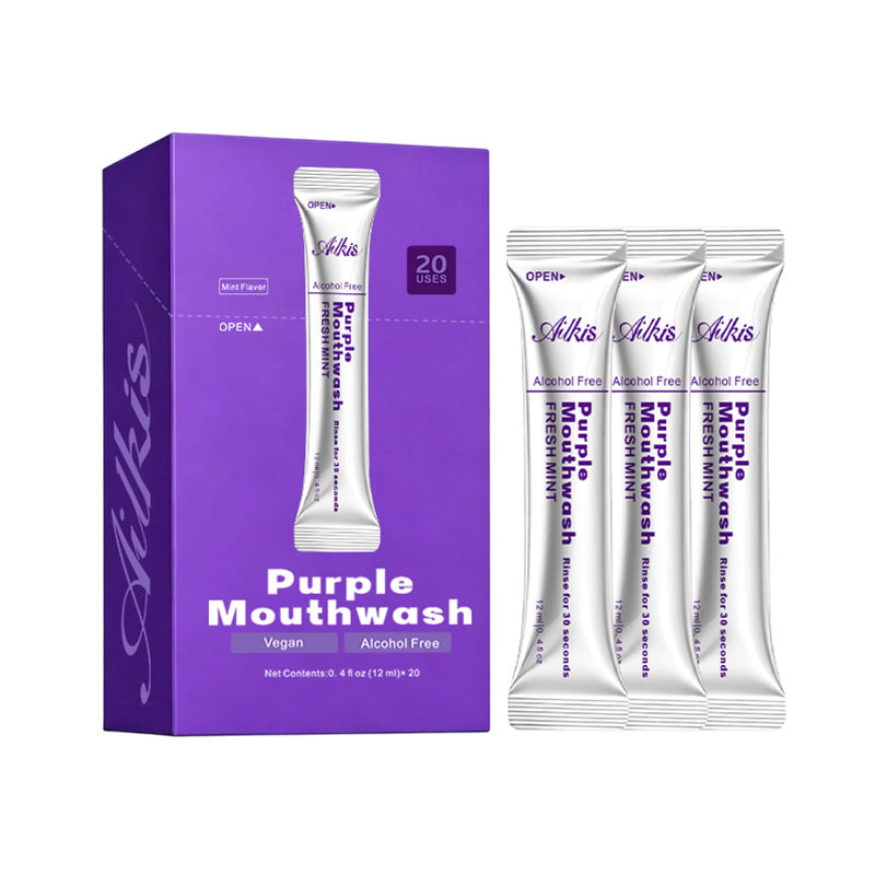 Purple mouthwash