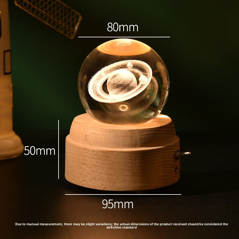 Rotating Crystal Ball Music Box
