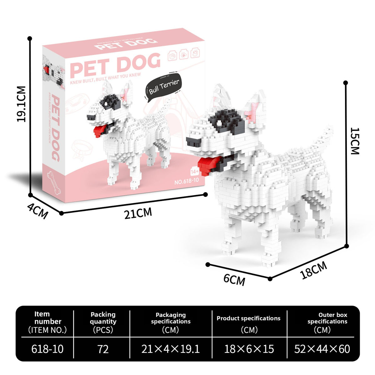 Dog Breed Building Block teemdrop