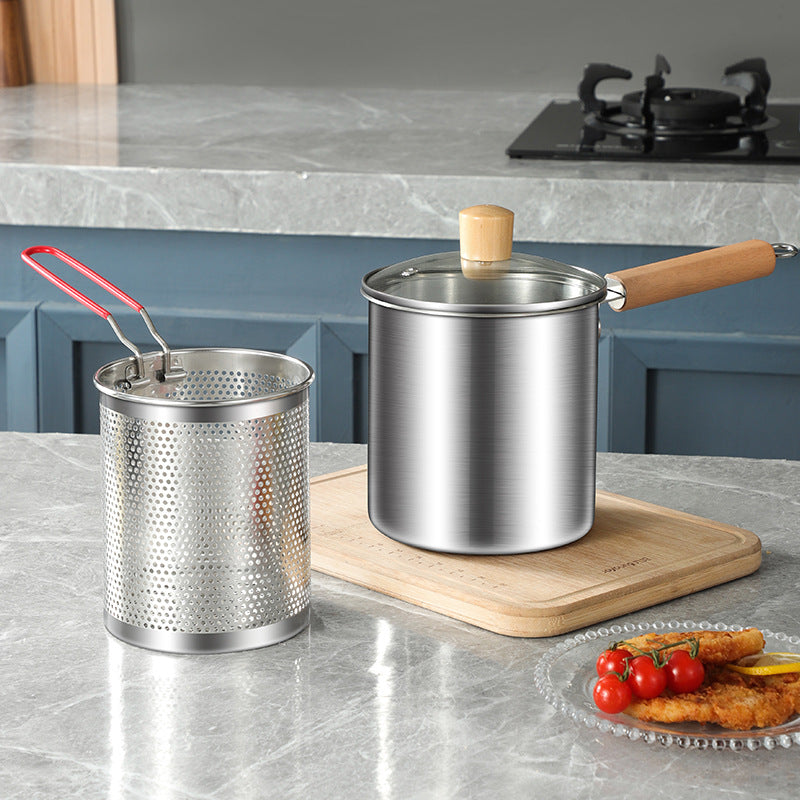 Commercial Thickened Stainless Steel Frying Pan