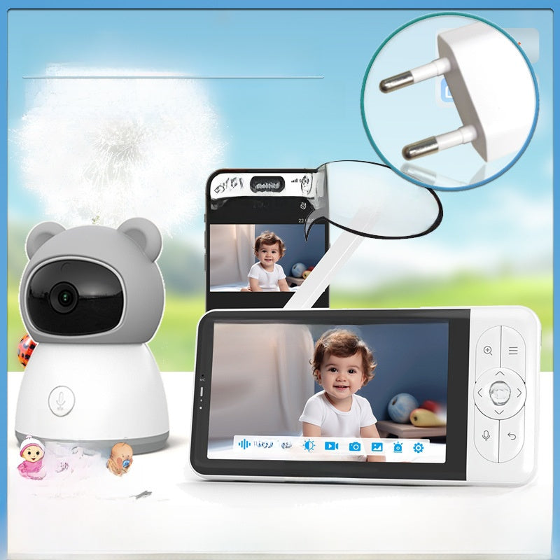 High-definition 5-inch baby monitor for remote monitoring teemdrop