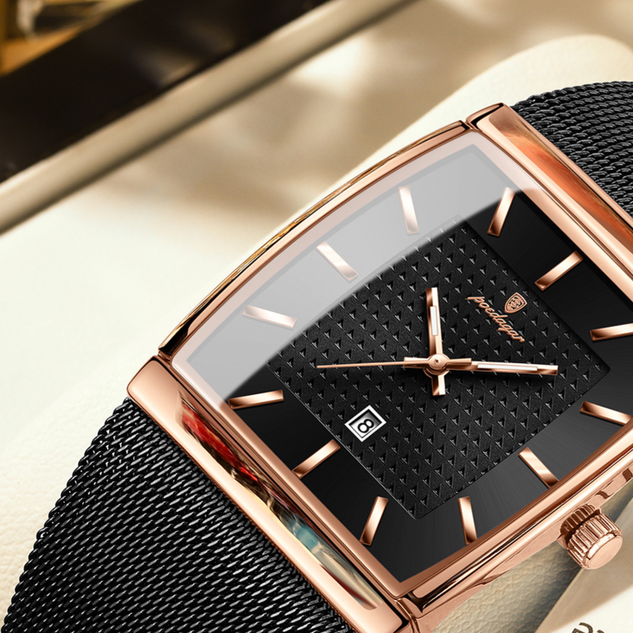 Ultra-Thin Men's Square Quartz Watch teemdrop