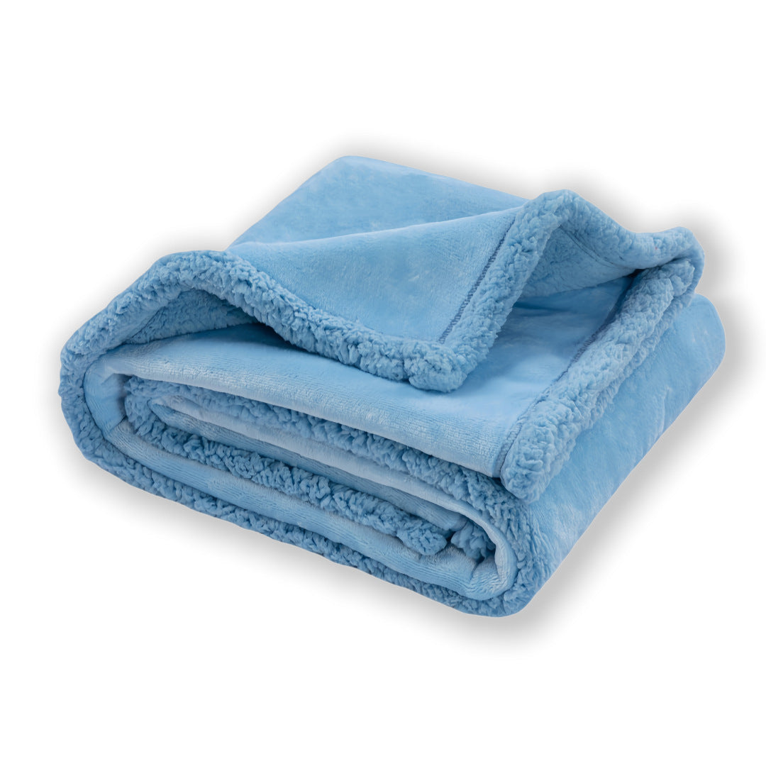 Waterproof Double-Sided Fleece Pet Blanket Machine Washable Thickened Comfort Mat teemdrop
