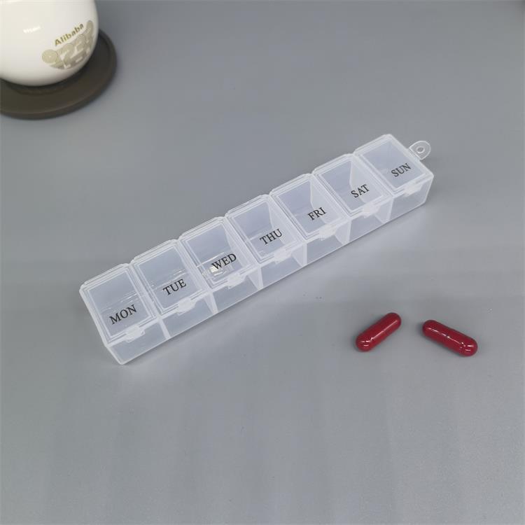 Weekly Pill Organizer with 7 Compartments