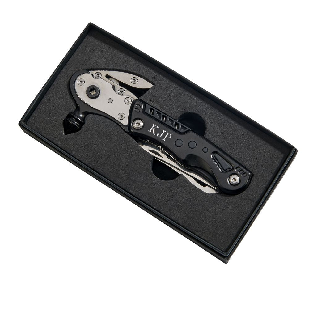 Black Glass Breaker With Multi Tools, 6" L Creativegiftsdirect