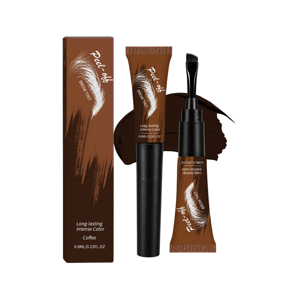 Peel-off eyebrow tint