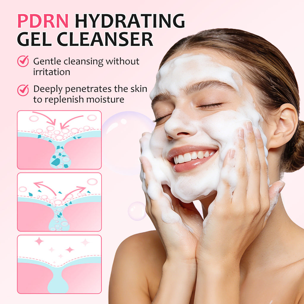 Moisturizing Gel Facial Cleanser for Deep Hydration and Brightening
