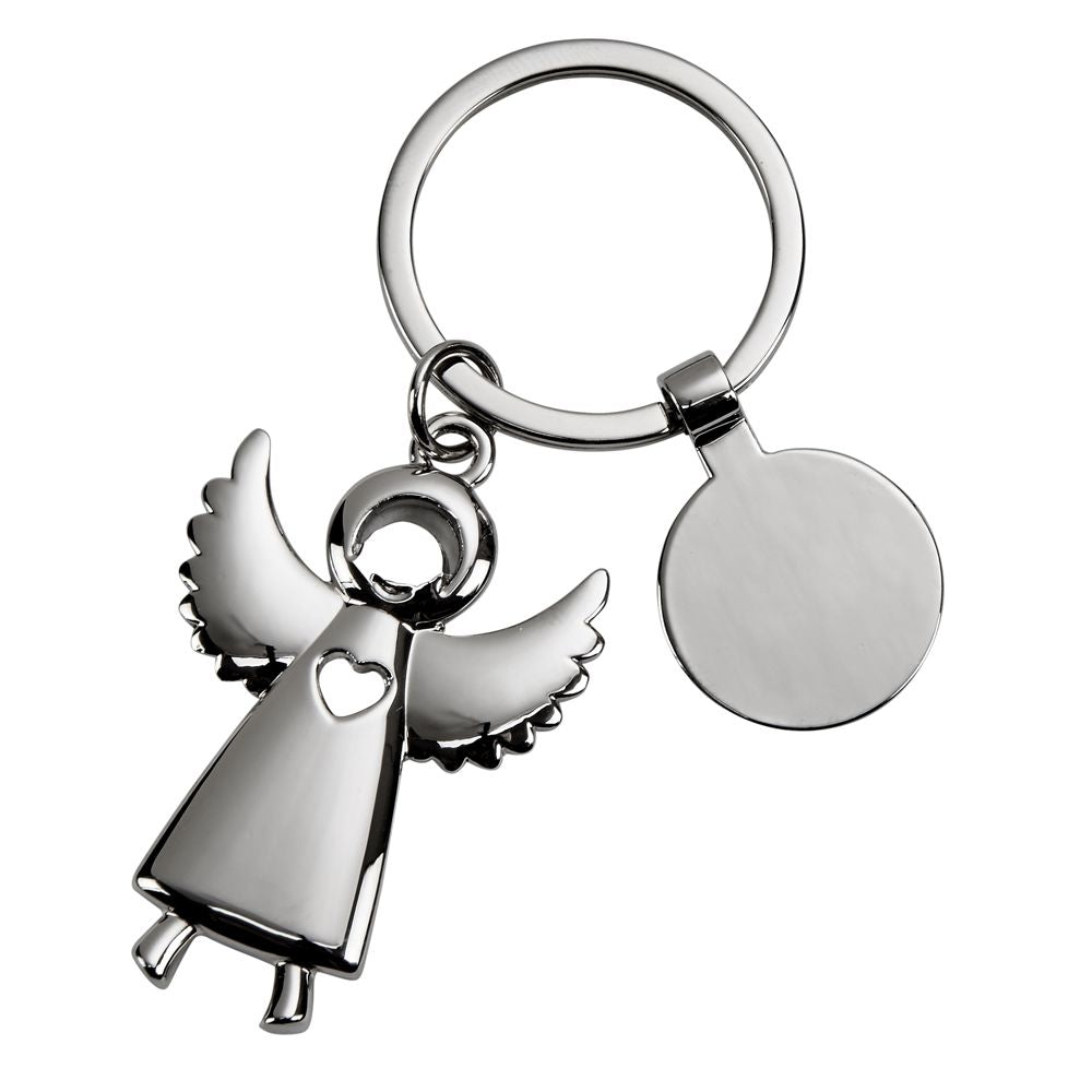 Standing Angel Keychain with Engraving Tag, 3.5" Creativegiftsdirect