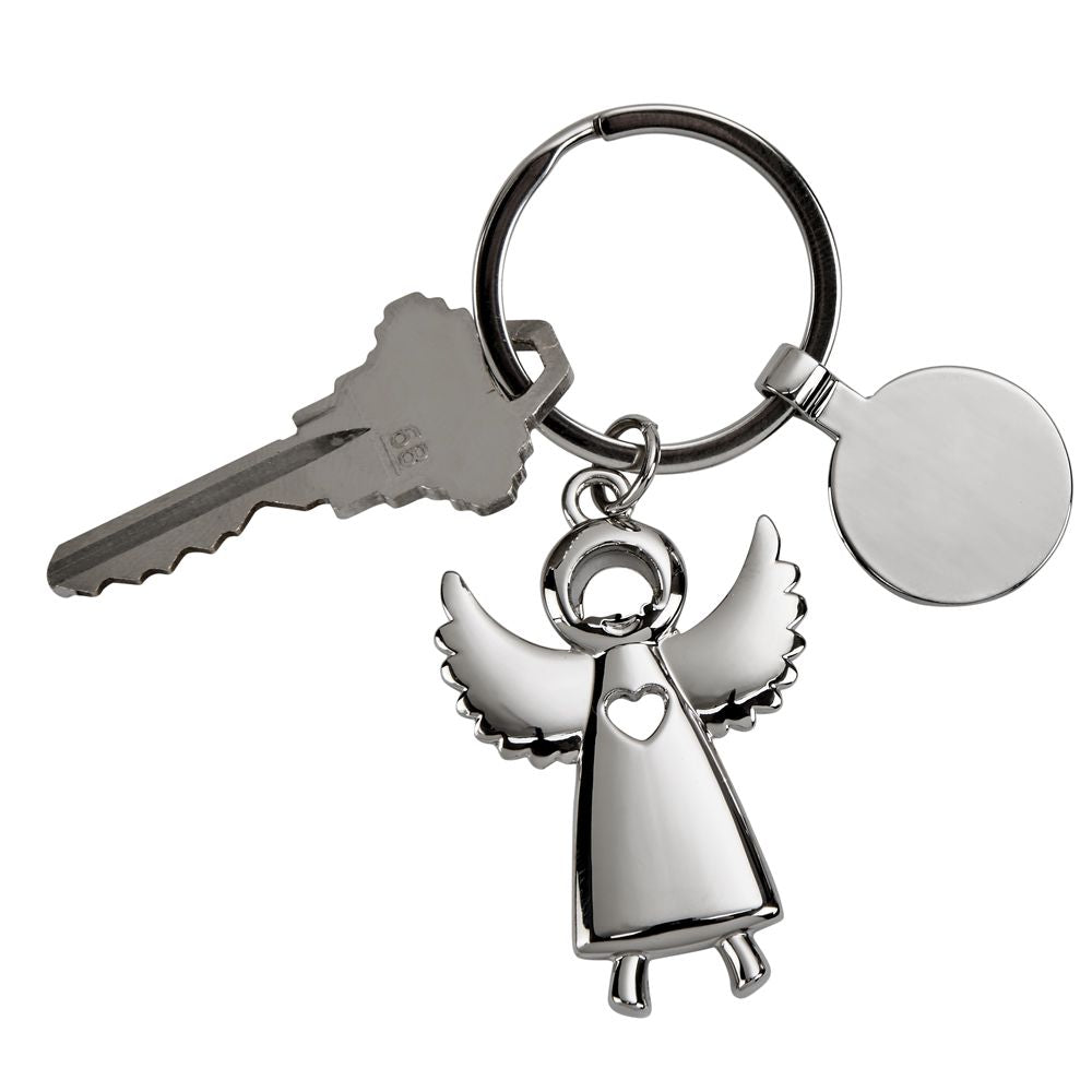 Standing Angel Keychain with Engraving Tag, 3.5" Creativegiftsdirect