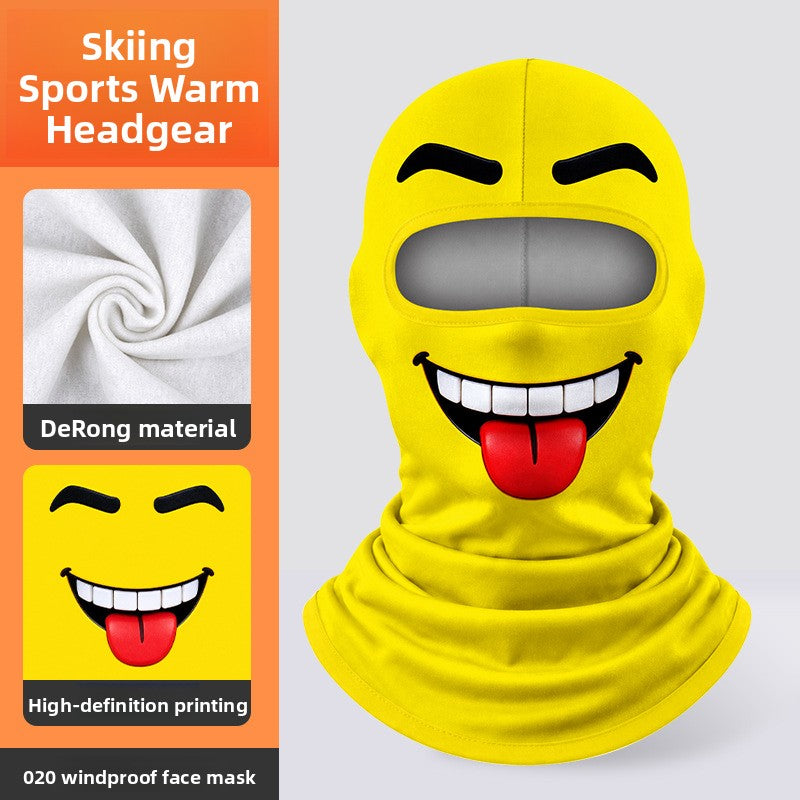 3D Digital Printed Milk Silk Balaclava Ski Motorcycle Face Mask teemdrop