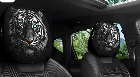 Car headrest cover