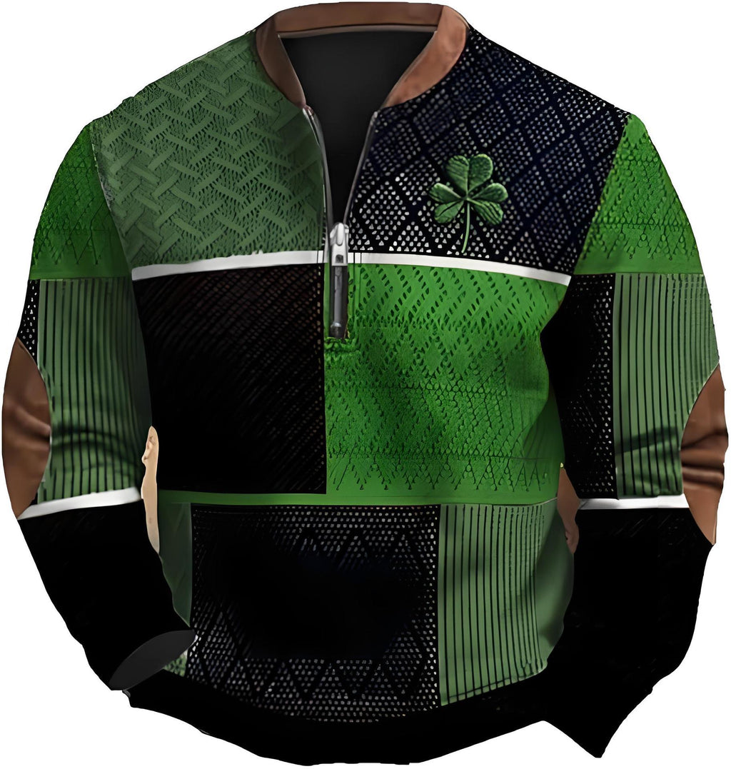 Fashion half-zip men's sport shirt