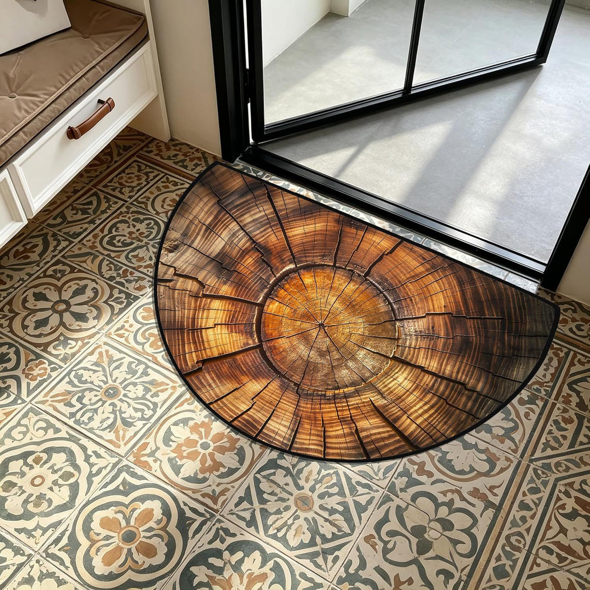3D Vision Semi-Circular Floor Mat