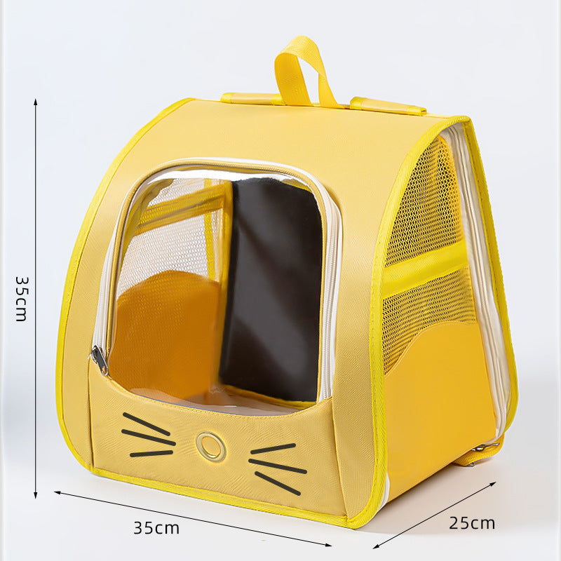 Pet Anti-Climbing Foldable Multi-functional Cat Backpack Cage