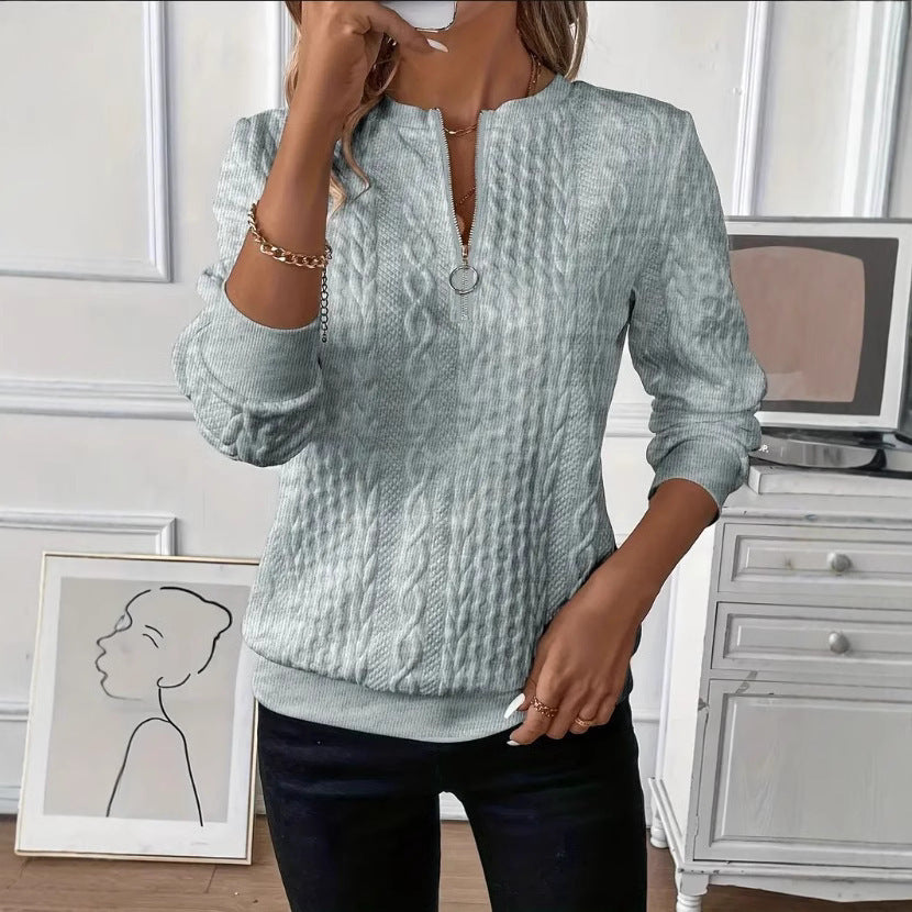 Women's Four-In-One Quilted Hooded Zipper Sweatshirt teemdrop