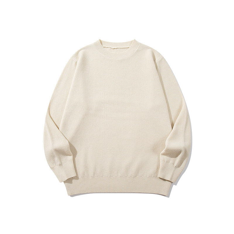 Men's Wool Blend Crew Neck Sweater teemdrop