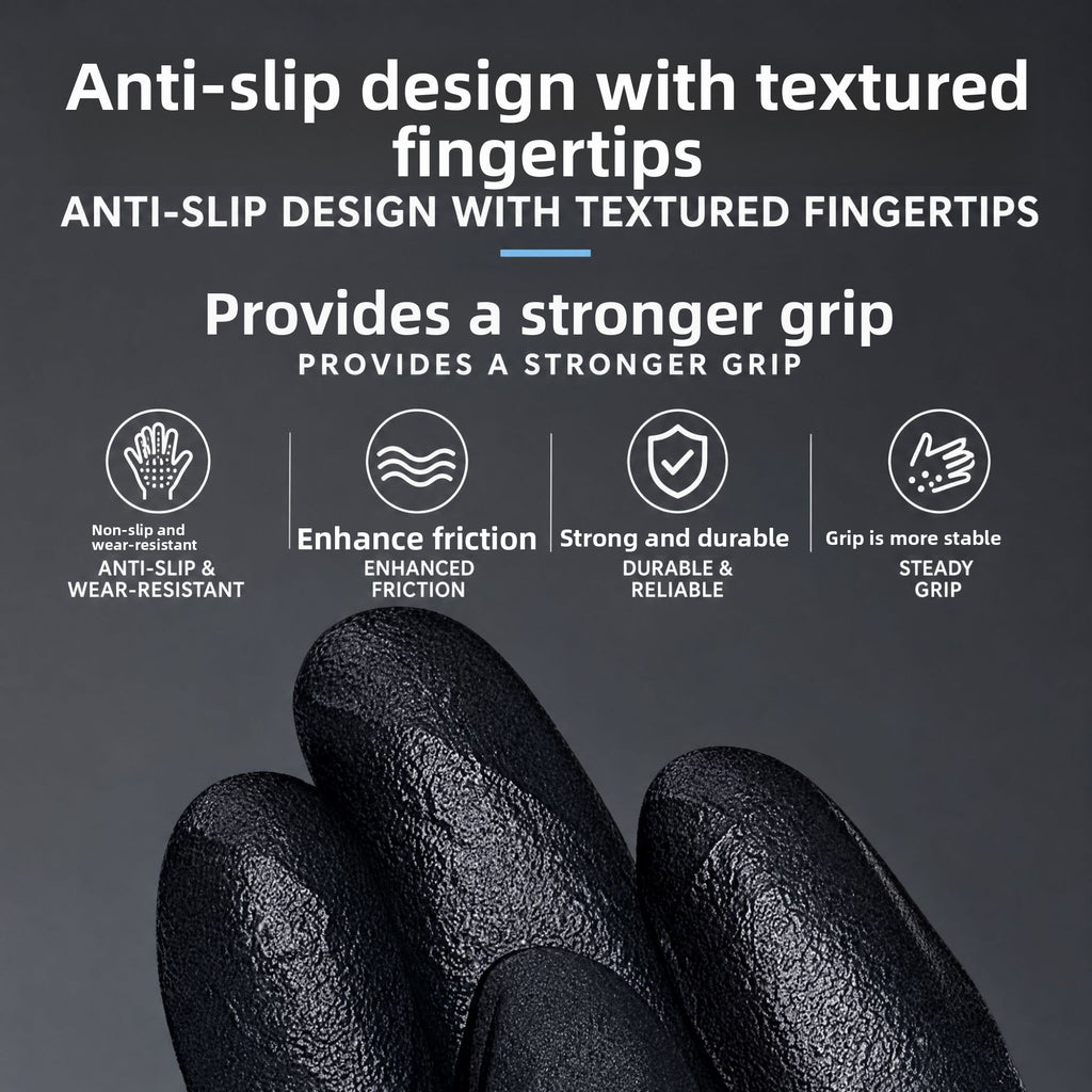 Disposable Black Nitrile Gloves