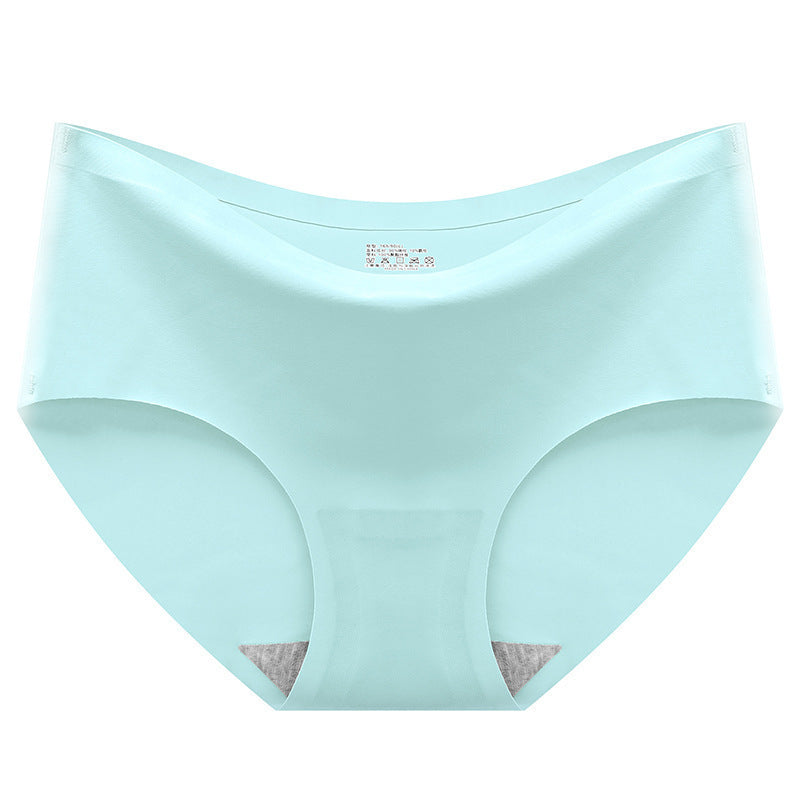 Women's Ice Silk Seamless Mid-Waist Breathable Briefs
