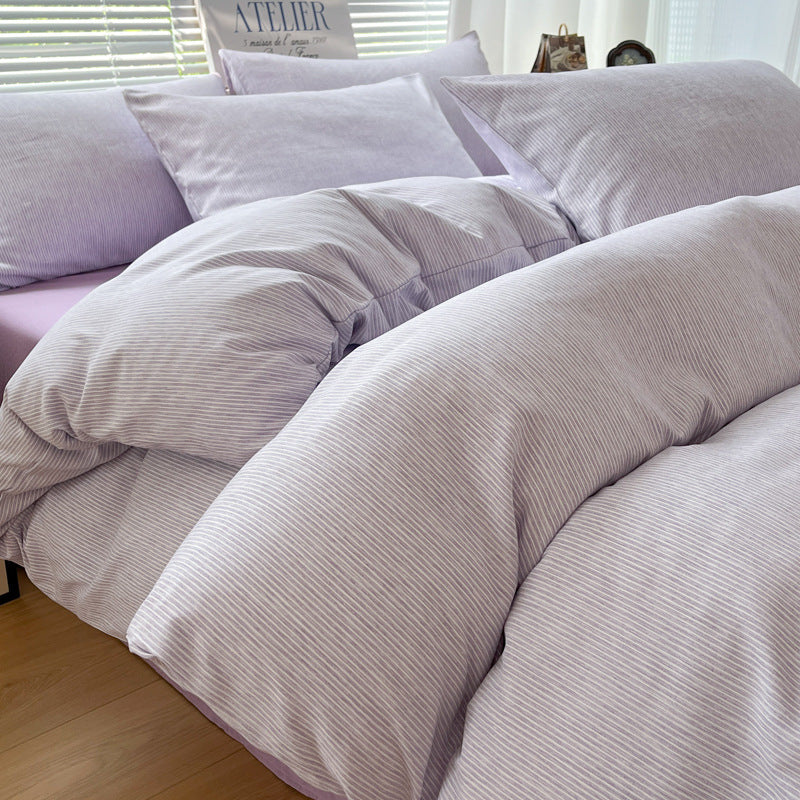 Simple Stripes Washed Cotton Bed Set