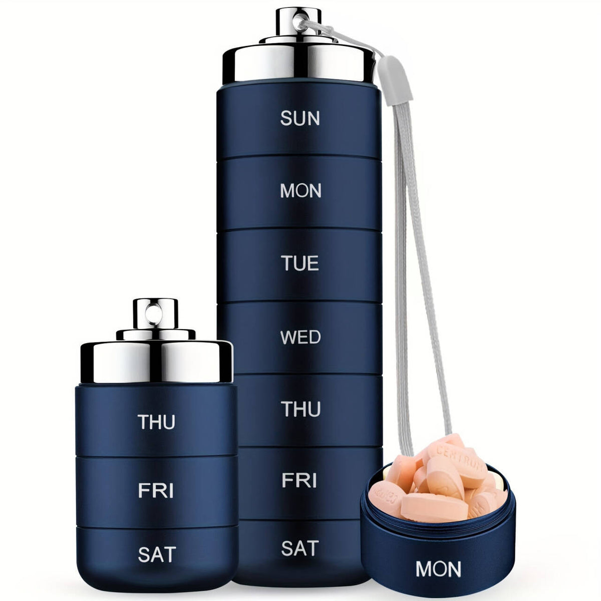 Waterproof Aluminum Alloy Medicine Organizer