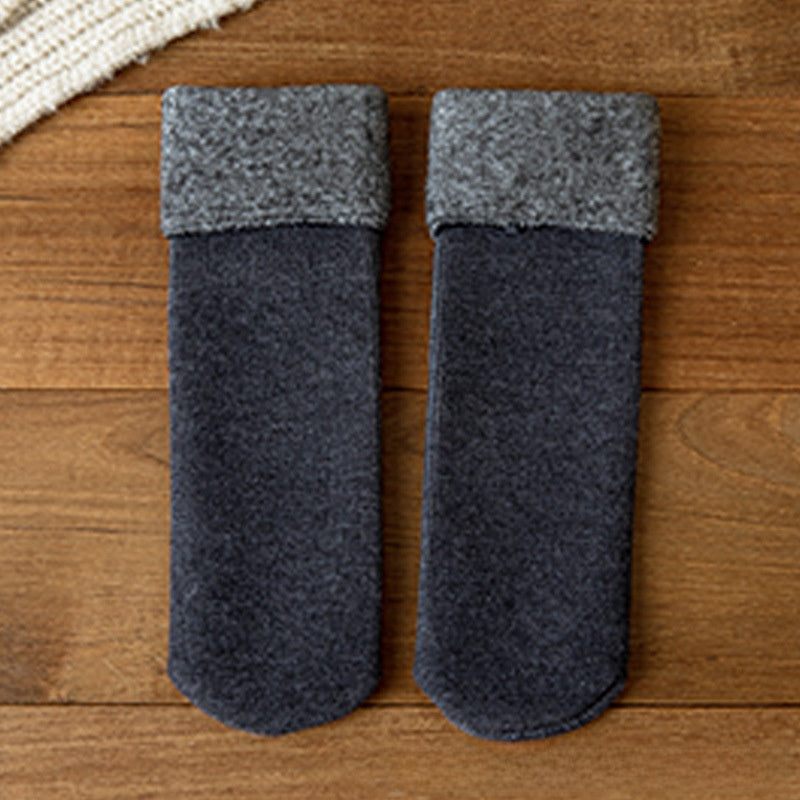 Fleece-Lined Thermal Winter Socks for Women