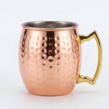 Stainless Steel Hammered Textured Cup