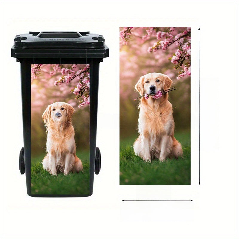 Self-Adhesive Waterproof Vinyl Trash Can Sticker teemdrop