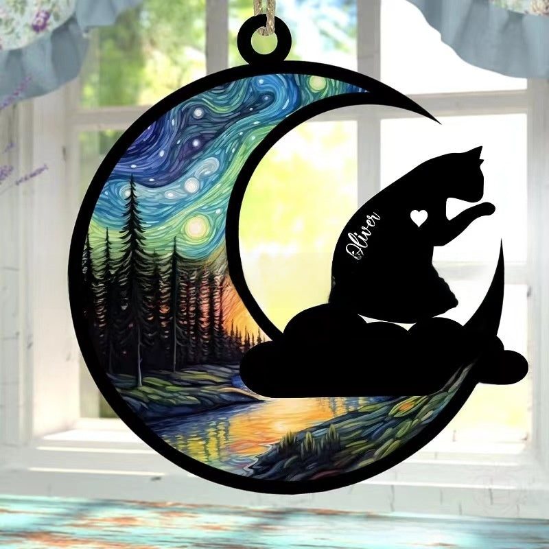 Dog Cat Window Hanging Ornament Personalized Gift