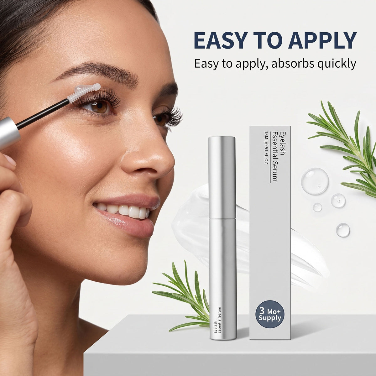 Natural Curling Mascara Fine Brush Head Lightweight Moisturizing For Beautiful Everyday Eye Makeup 15ml teemdrop