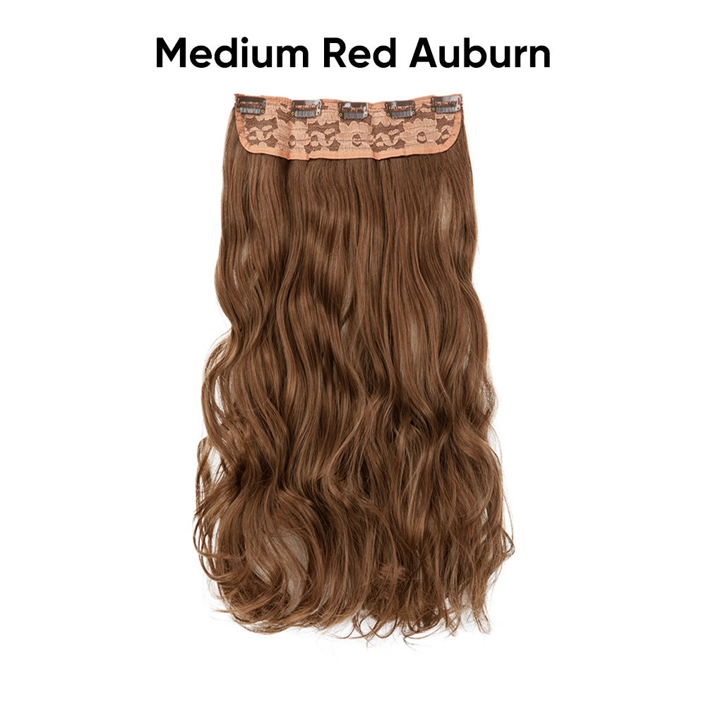 One-Piece Five-Clip Long Curly Synthetic Hairpiece Extension