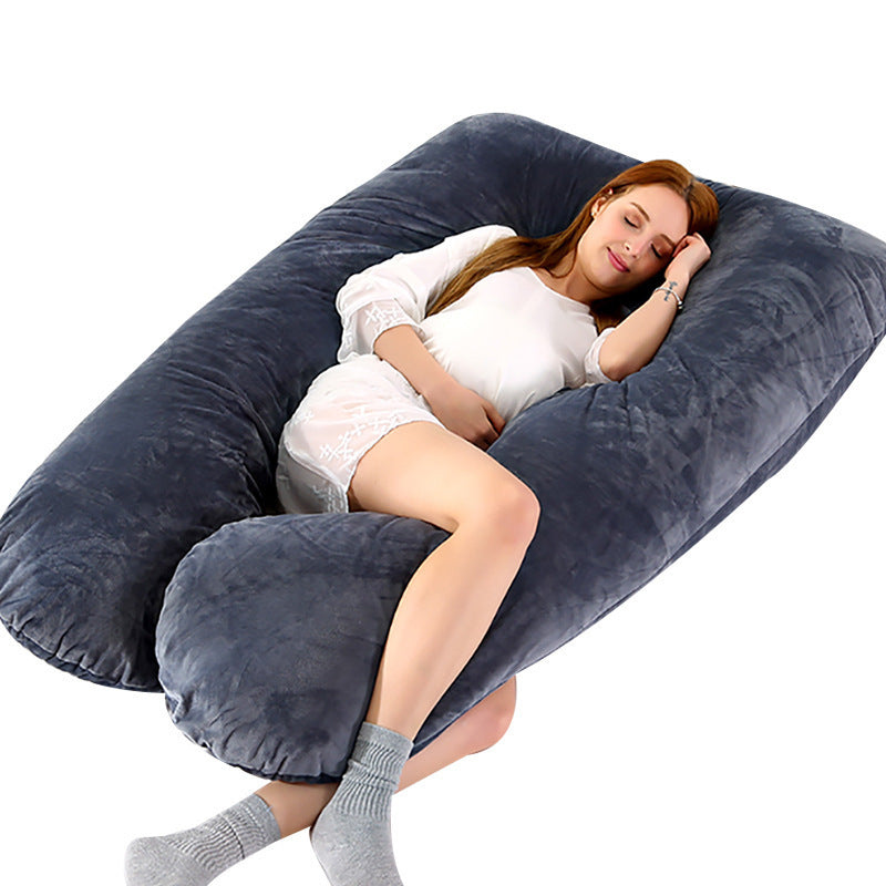 U-Shaped Maternity Body Pillow for Side Sleeping Support