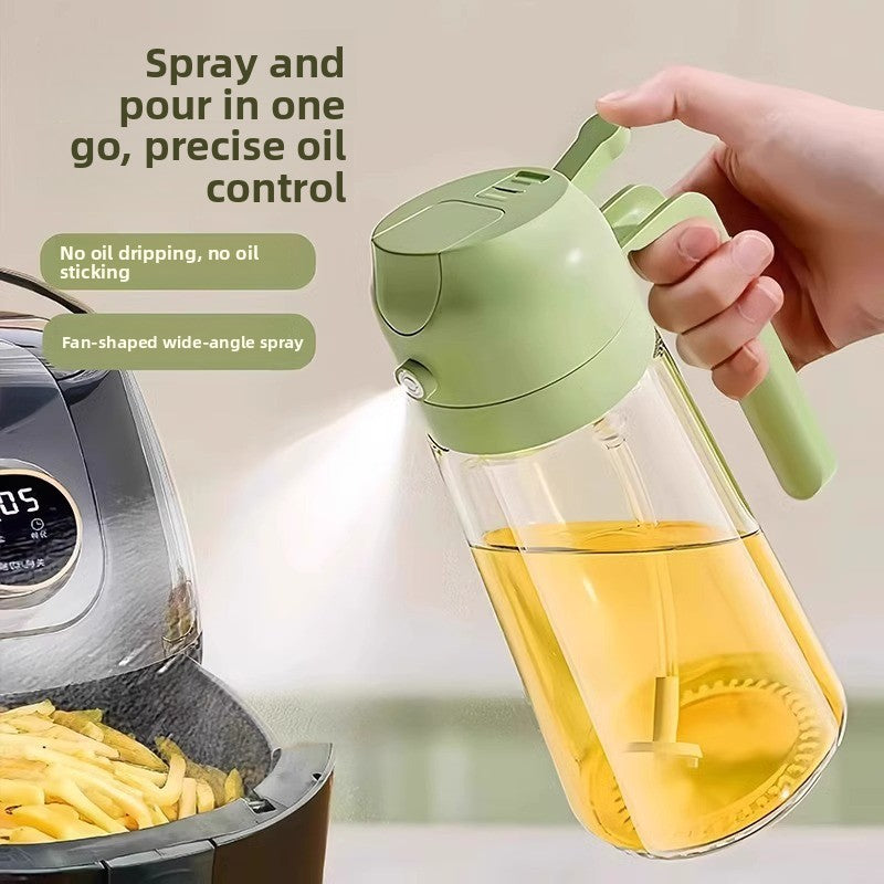 Spray and pour dual-purpose spray tank leak-proof oil tank glass spray oil bottle