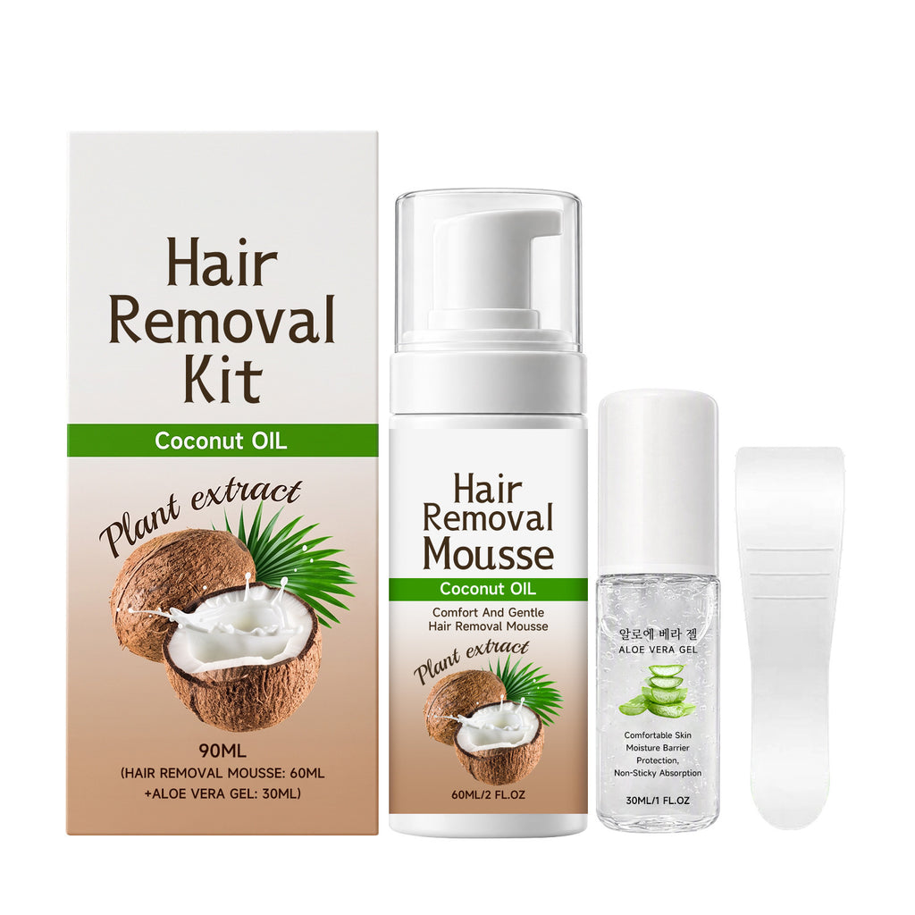 Gentle hair removal mousse