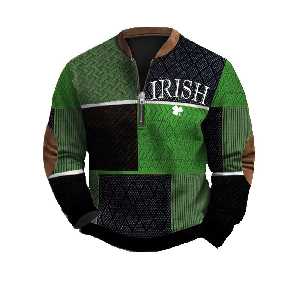 Fashion half-zip men's sport shirt