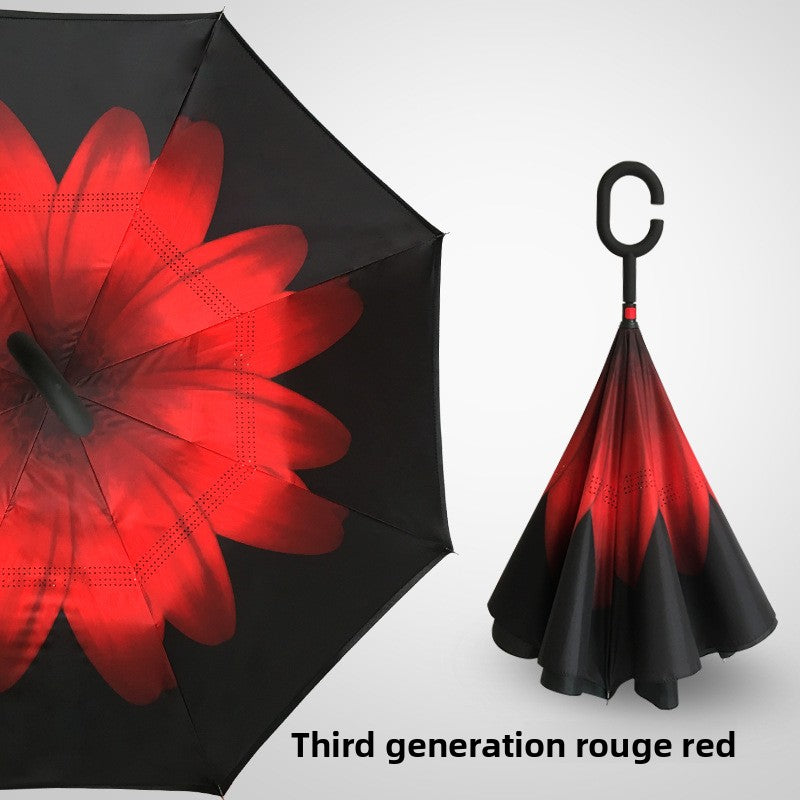 Reverse double-layer umbrella