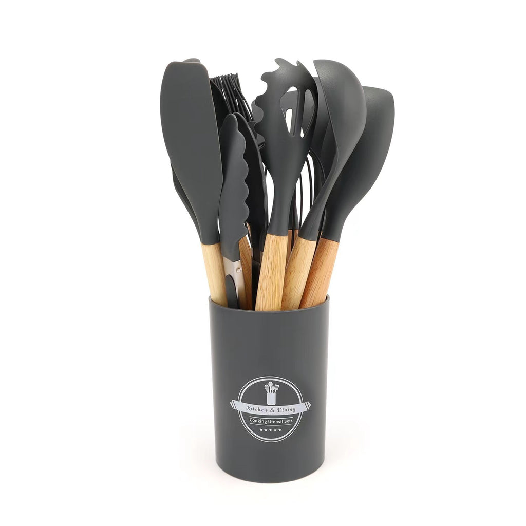 Wooden Handle Silicone Kitchenware