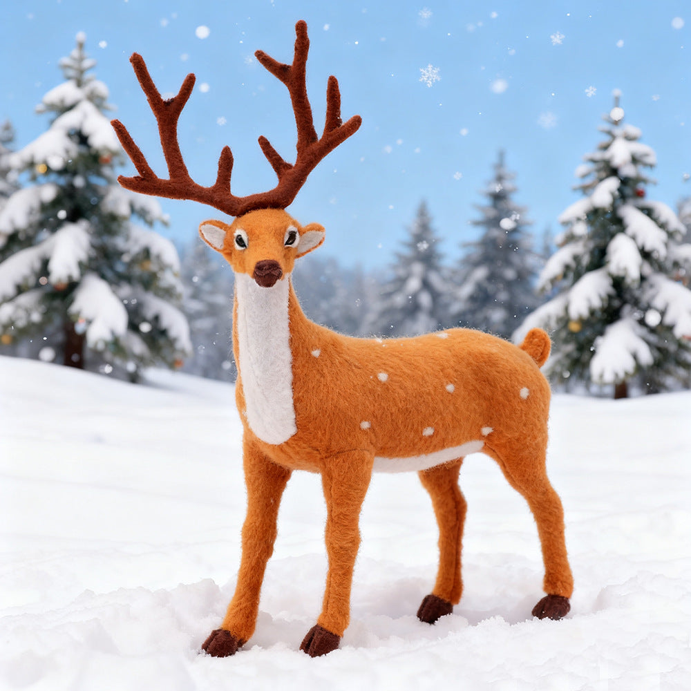 Christmas reindeer figurine
