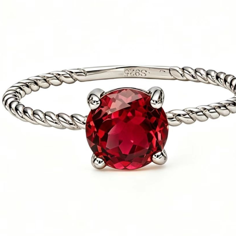 Twisted rope braided ring