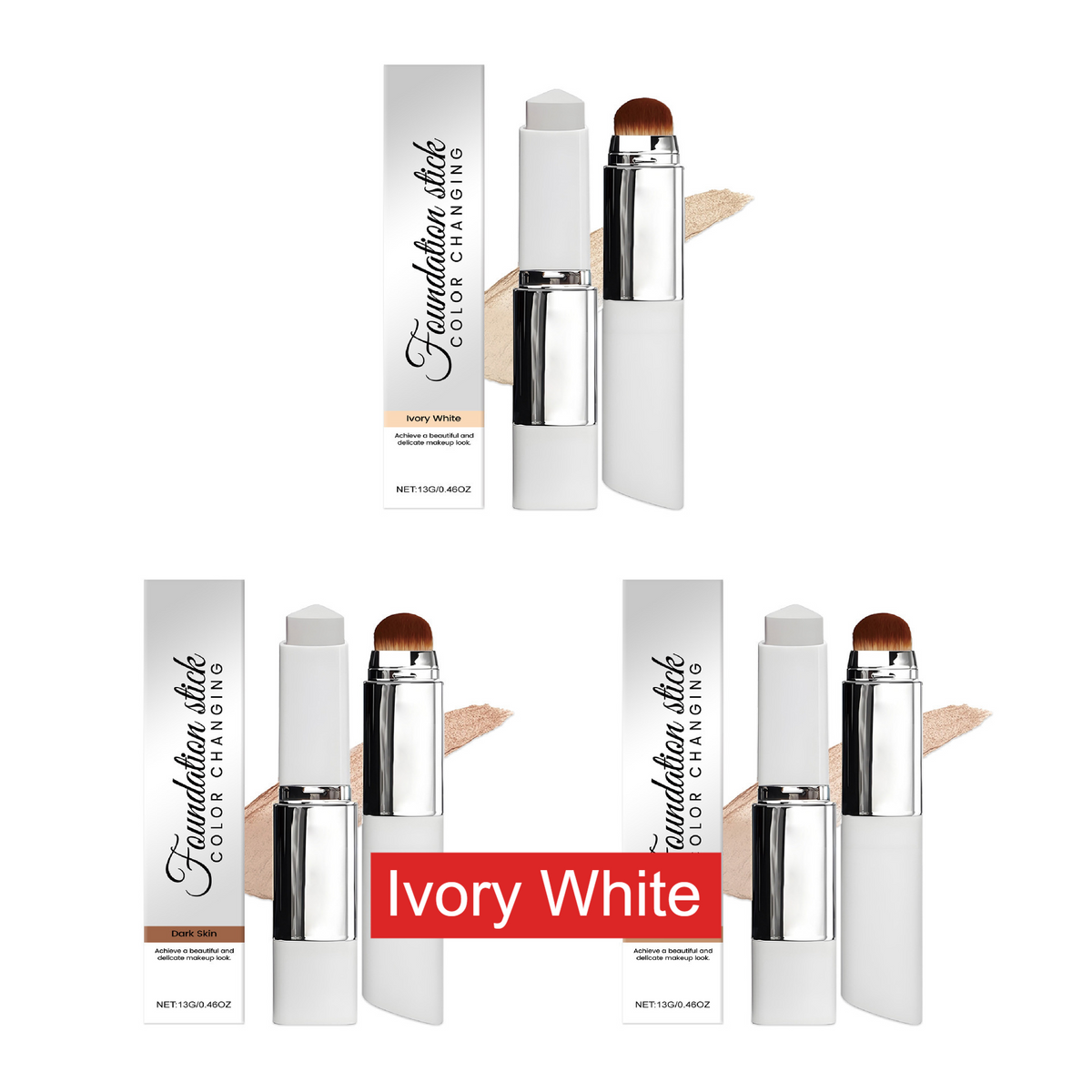 Two-in-One Color Changing Moisturizing Foundation Stick teemdrop