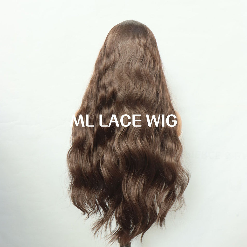 Lady with long flowing hair and headwear