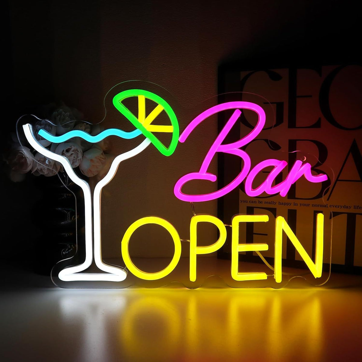 Dimmable LED Neon Sign Light teemdrop