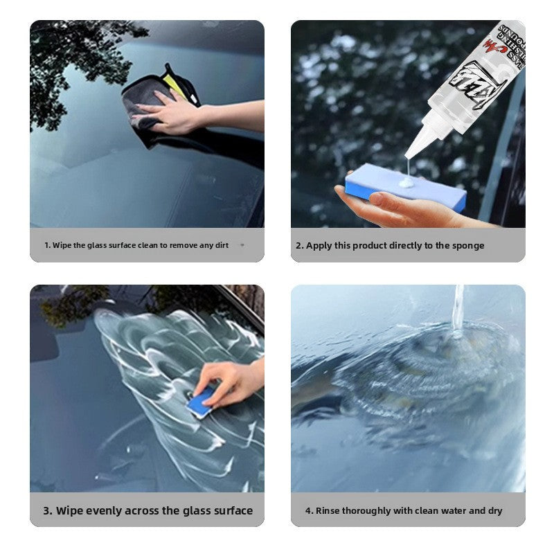 Car Glass Oil Film Remover, Anti-Rain Anti-Fog Windshield Cleaner teemdrop