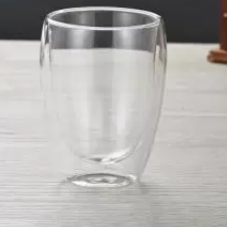 Transparent Double Layer Borosilicate Glass Cup