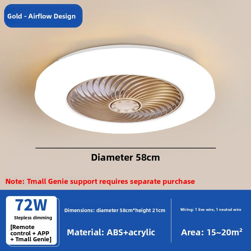 Fan lamp bedroom ceiling lamp modern simple household