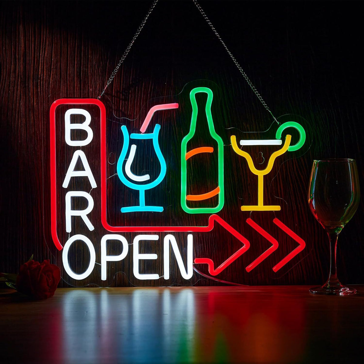 Dimmable LED Neon Sign Light teemdrop